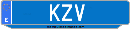 Matrícula de taxi KZV