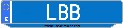 Matrícula de taxi LBB