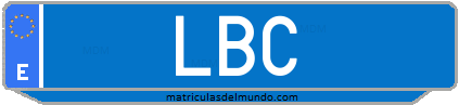 Matrícula de taxi LBC