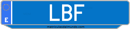 Matrícula de taxi LBF