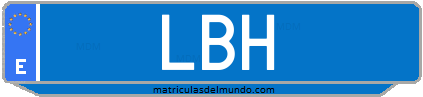 Matrícula de taxi LBH