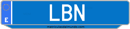 Matrícula de taxi LBN