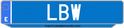 Matrícula de taxi LBW