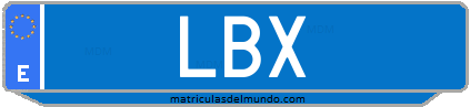 Matrícula de taxi LBX