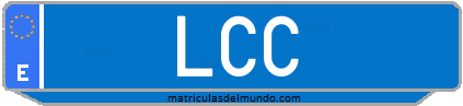 Matrícula de taxi LCC