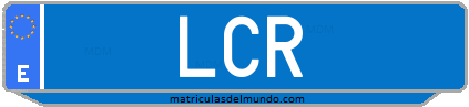 Matrícula de taxi LCR