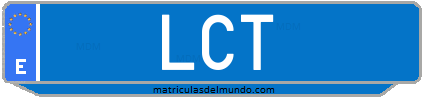 Matrícula de taxi LCT