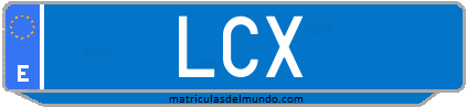 Matrícula de taxi LCX