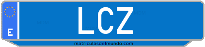 Matrícula de taxi LCZ