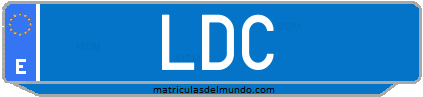 Matrícula de taxi LDC