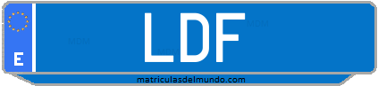 Matrícula de taxi LDF