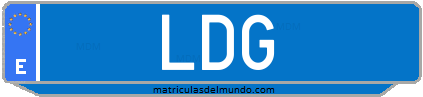 Matrícula de taxi LDG