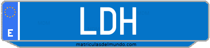 Matrícula de taxi LDH