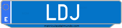 Matrícula de taxi LDJ