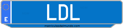 Matrícula de taxi LDL