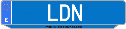 Matrícula de taxi LDN