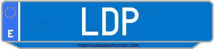 Matrícula de taxi LDP