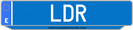 Matrícula de taxi LDR