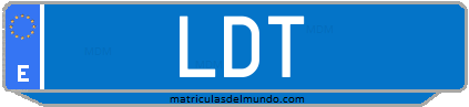 Matrícula de taxi LDT