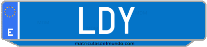 Matrícula de taxi LDY