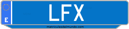 Matrícula de taxi LFX