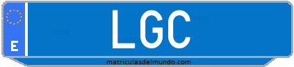 Matrícula de taxi LGC