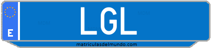 Matrícula de taxi LGL