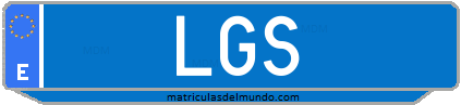 Matrícula de taxi LGS