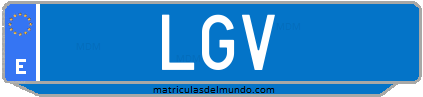 Matrícula de taxi LGV