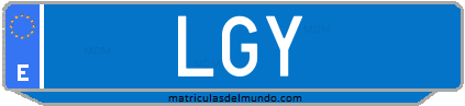 Matrícula de taxi LGY