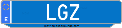 Matrícula de taxi LGZ