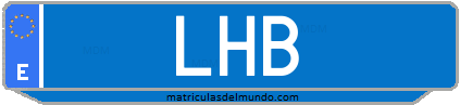 Matrícula de taxi LHB