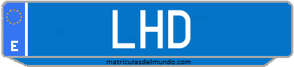 Matrícula de taxi LHD