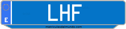 Matrícula de taxi LHF