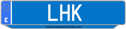 Matrícula de taxi LHK