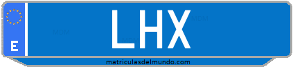 Matrícula de taxi LHX