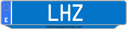 Matrícula de taxi LHZ