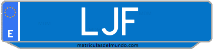 Matrícula de taxi LJF