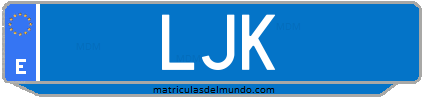 Matrícula de taxi LJK