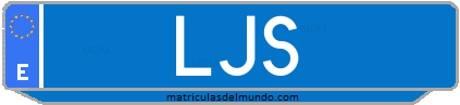 Matrícula de taxi LJS