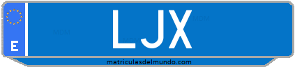 Matrícula de taxi LJX