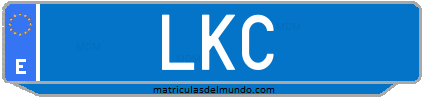 Matrícula de taxi LKC