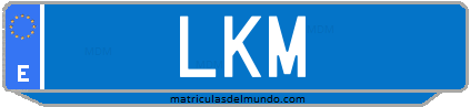 Matrícula de taxi LKM