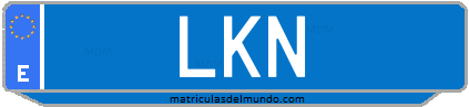 Matrícula de taxi LKN