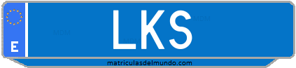 Matrícula de taxi LKS