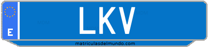 Matrícula de taxi LKV