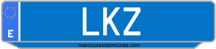 Matrícula de taxi LKZ