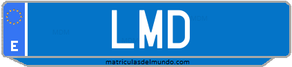 Matrícula de taxi LMD