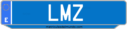 Matrícula de taxi LMZ