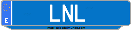 Matrícula de taxi LNL